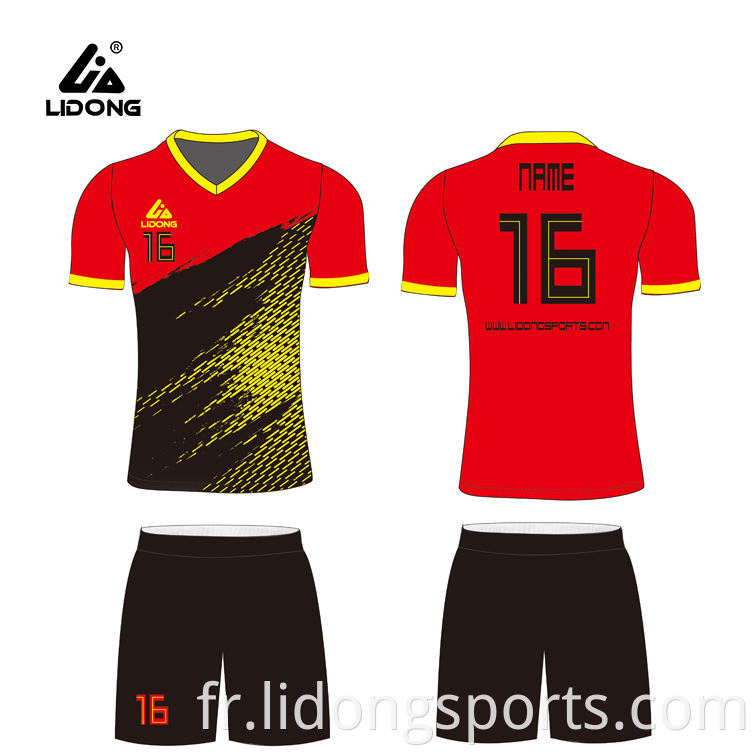 Jersey uniforme de soccer personnalisé de haute qualité Kits uniformes de football pour les uniformes de soccer pour les jeunes